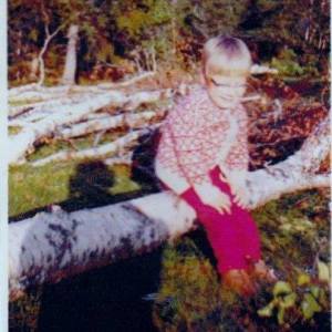 På skogstur. Foto: Privat 